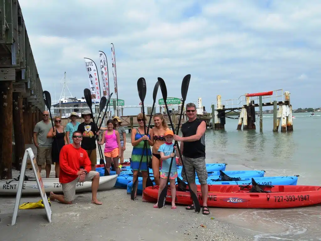 Hubbard's Marina Johns Pass Madeira beach Kayak rentals cruise tour family fun sightseeing nature bird watching