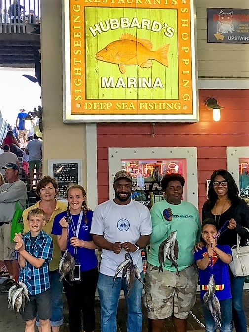 Cloud Nine Outdoors and Hubbard's Marina teamed up to take a group of local underprivaledge and or single parent home children out fishing for spring break!