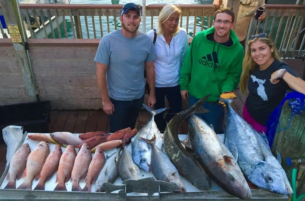 Some of nice fish from the most recent Flying HUB private charter trip at Hubbard's Marina
