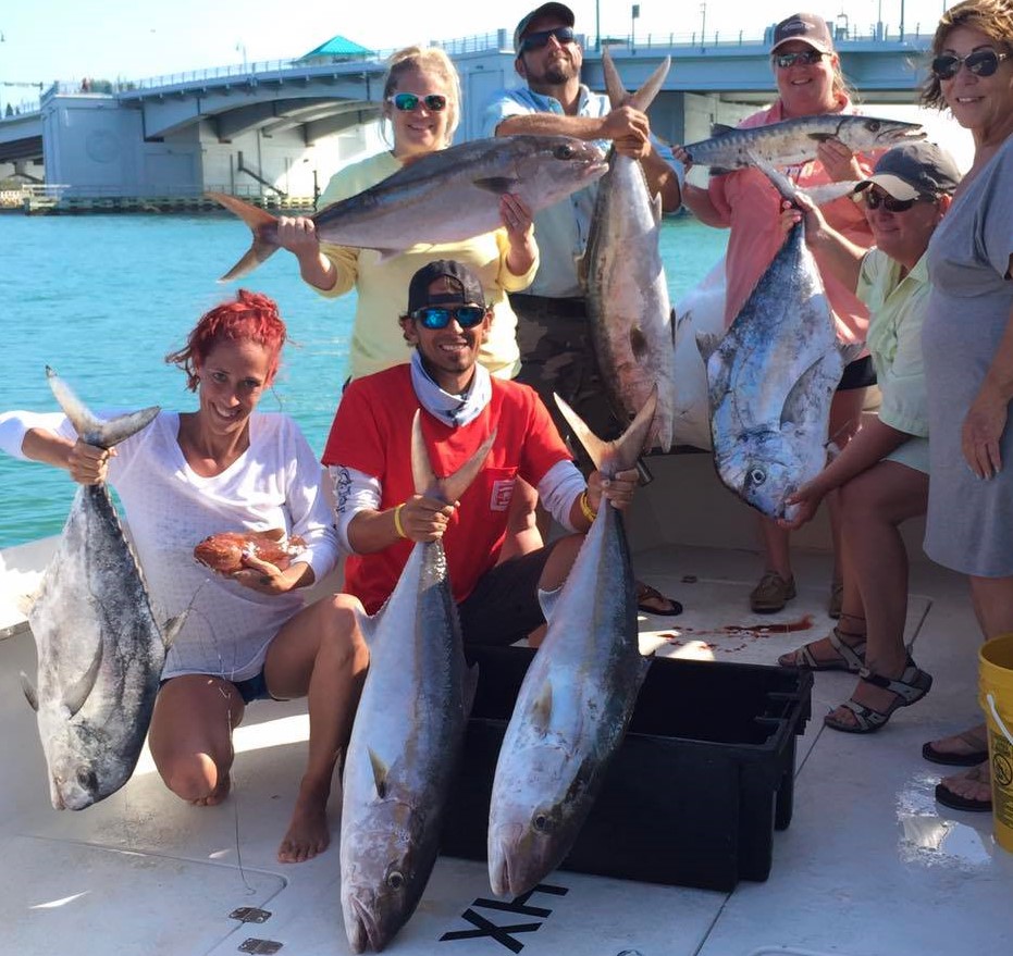 The Bo Williams 10 hour Flying HUB charter at Hubbard's Marina crushed the Amberjack, african pompano and kingfish