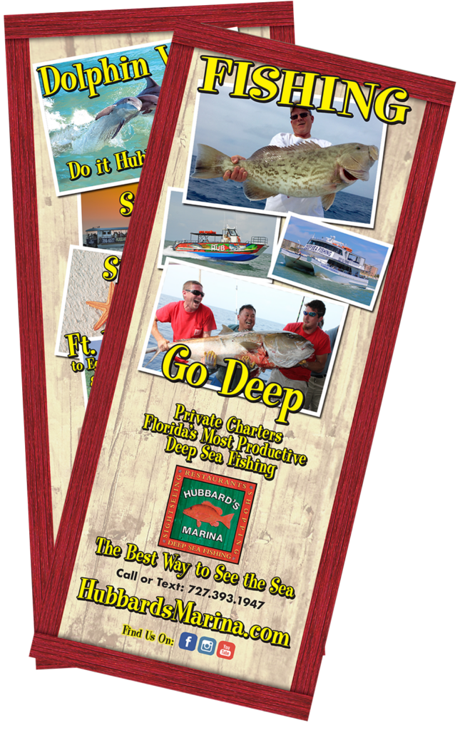 Brochure Hubbard's Marina Deep Sea Fishing Dolphin Watching Tours